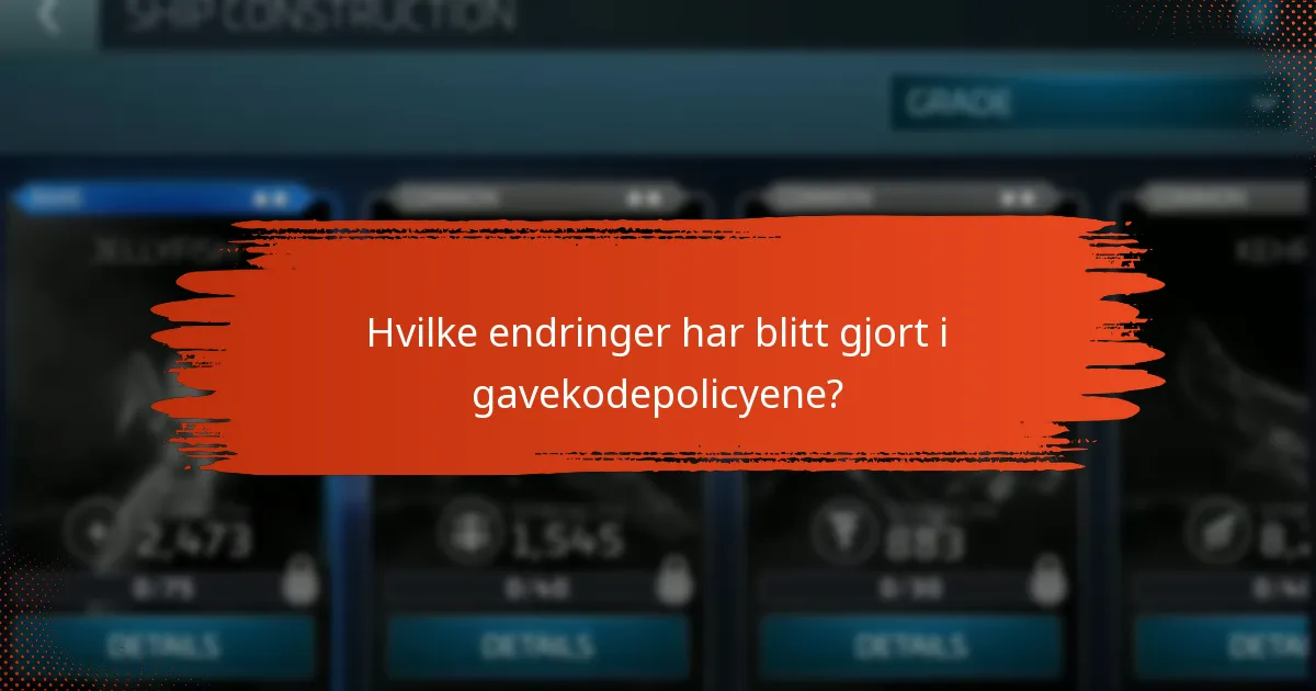 Hvordan sammenlignes nåværende gavekoder med tidligere?