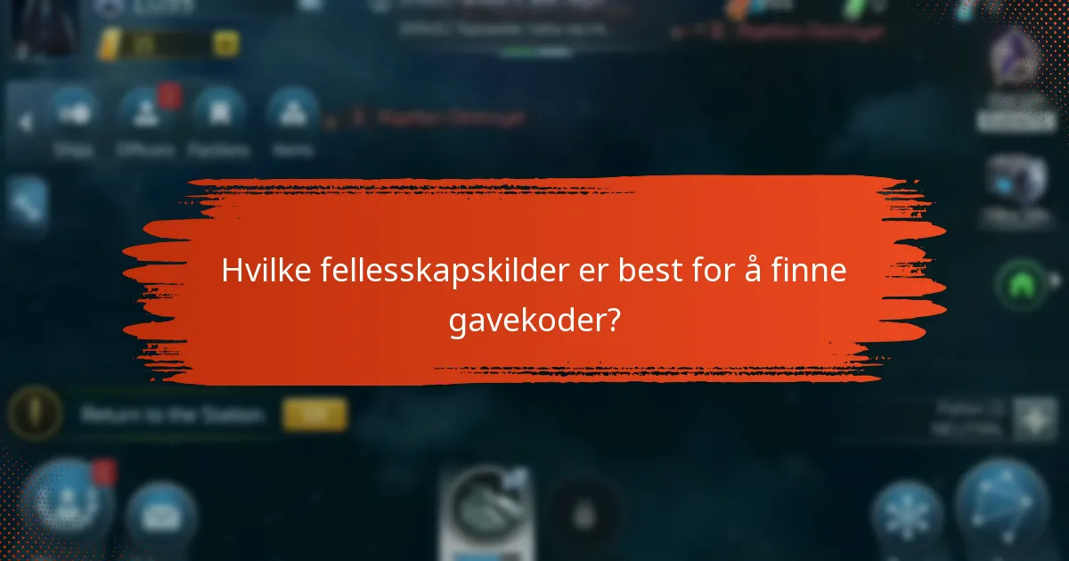 Hvilke fellesskapskilder er best for å finne gavekoder?