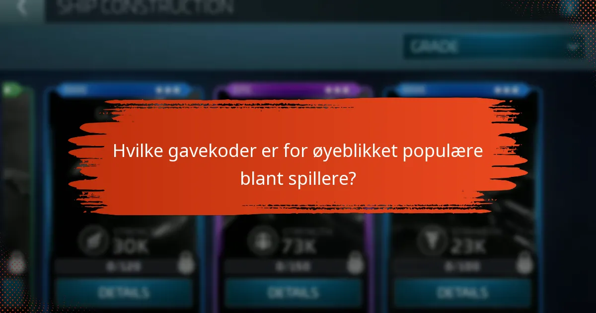 Hvilke gavekoder er for øyeblikket populære blant spillere?
